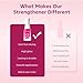 Modelones Nail Strengthener for Thin Nails and Growth, Treatment Repair Damaged Nails, Hardener Extra Strong Nail Care Quick Dry Base Coat Nail Polish, 0.5 oz, 1-Pack