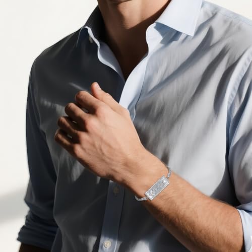 Bracelet franc-maçonnerie argent ONEFINITY accessoire quotidien - 2