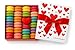 LeilaLove Macarons 21 Gourmet Macarons - Freshly baked to order - Love in Paris box contains hand crafted and hand made Macarons - 3 love characters and 18 classics