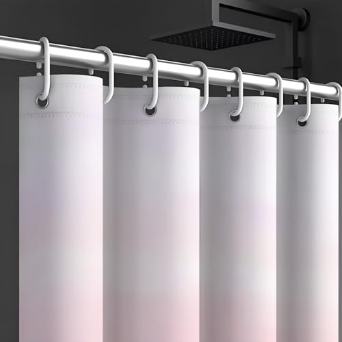 Rideau de douche lavable avec crochets anti-moisissure 180x180 - 5
