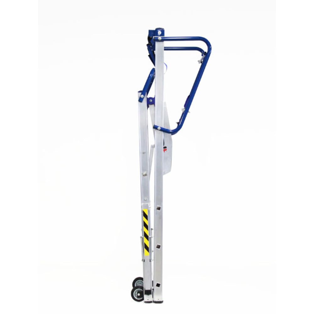 Svelt Scala Professionale a Castello Trasportabile con Piattaforma Antiscivolo e Protezione 360°, Allargatori Richiudibili, Stabilizzatori Telescopici, Rotelle di Trasporto, Certificata (7 Gradini)