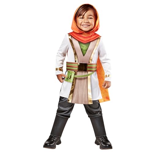 Rubies Disfraz Kai Brighstar Young Jedi Deluxe para niños y niñas, Mono con capa, cinturón y guantes, Oficial Young Jedi Lucas Film para Carnaval, Navidad, Cumpleaños