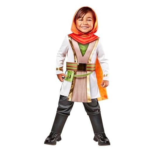 Rubies Disfraz Kai Brighstar Young Jedi Deluxe para niños y niñas, Mono con capa, cinturón y guantes, Oficial Young Jedi Lucas Film para Carnaval, Navidad, Cumpleaños