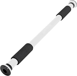 SPORTINATOR® Barra de dominadas para montar en el marco de la puerta para el gimnasio en casa. Longitud de 60 a 102 cm, compacta, segura y rápida, sin taladrar, soporta hasta 150 kg