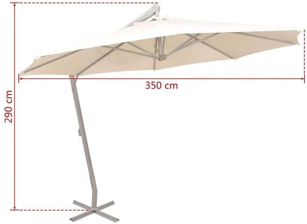LYGSWDB Parasole tarasowe ze skośnym guzikiem i korbą Parasol tarasowy Na zewnątrz Parasole zewnętrzne Ogrody Trawniki Podwórka Baseny Parasol plażowy
