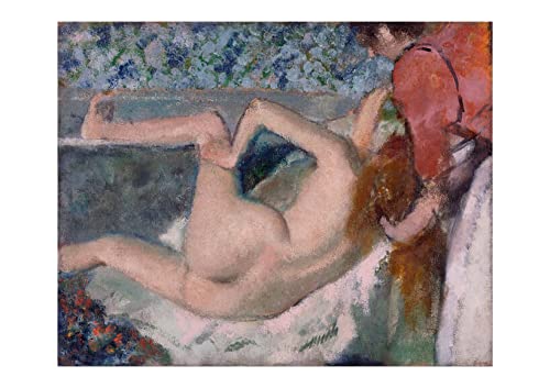 Affiche encadrée Edgar Degas After the Bath XL pour habiller un grand mur vide