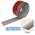 Floor Transition Strip Floor Cover Strips Self Adhesive Carpet Flooring Threshold Edging Trim Strip PVC Threshold Transitions 2" Wide Vinyl Floor Flat Divider Strip … (6.56Ft, Grey)