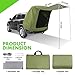 WOLFWILL SUV Tailgate Tent with Awning - Waterproof SUV Tents for Camping, Car Hatchback Truck Roof Canopy Sun Shade Privacy Shelter for Outdoor Travel, Universal Fit Most SUV