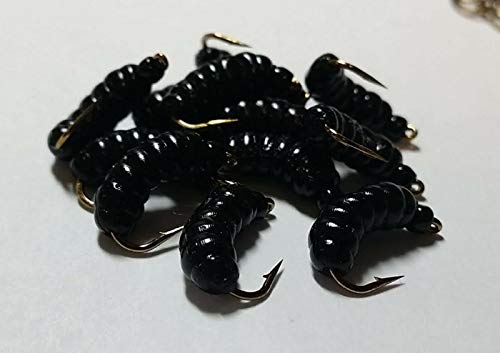 Club Bulk 1 Dozen - Stone Fly Larva - Black - Wet Fly