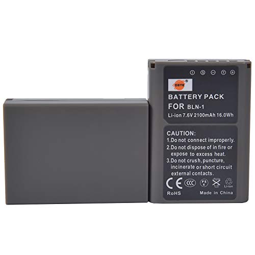 DSTE BLN-1 Li-Ion Batteria (2-Pacco) E Caricabatterie USB Per Olympus E-M1 E -M5 Om-D Pen E-P5 II