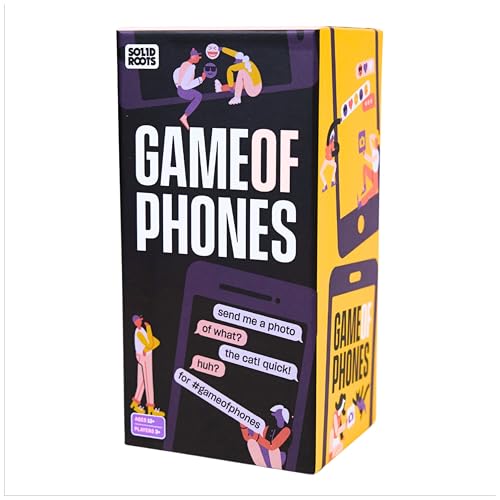 Spin Master Games, SolidRoots Game of Phones, Use Your Phone to Get Ahead, Hilarious Cards for Family Game Night, for Teens, Adults & Family, 3-10 Players, for Ages 13 & Up
