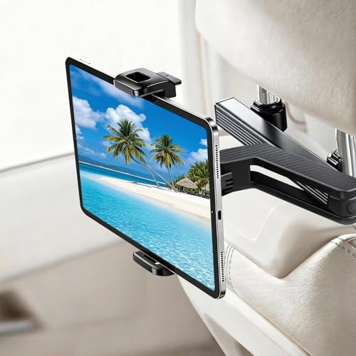 SAMPUSS Car Headrest Tablet Holder Tablet Stand with Adjustable Extension ...