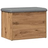 vidaXL Sitzbank mit Stauraum Artisan-Eiche 62x42x45 cm Holzwerkstoff, Schuhbank, Flurbank,...