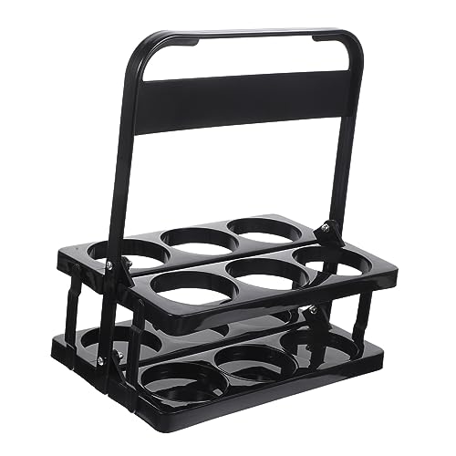Happyyami Collapsible Portable Slot Beer Carrier Foldable Cup Holder with Handle for Bottle Rack for Cans and Bottles for Parties and Outdoor