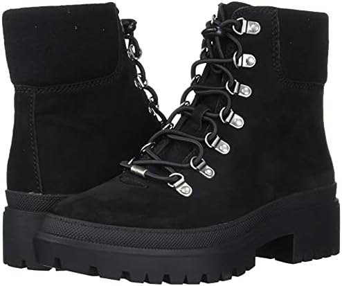 Lucky Brand Women's Eavan Combat Boot, Black, 7.5 | Image 6