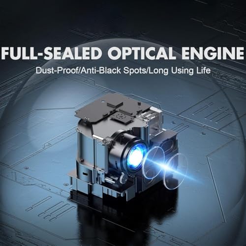 4k Projector, HINISO Projector 13000 Lumens(UPGRADED), Wifi 6, Bluetooth, Autofocus/keystone,Native 1080P Portable Projector, Fully Sealed Engine... - Image 4