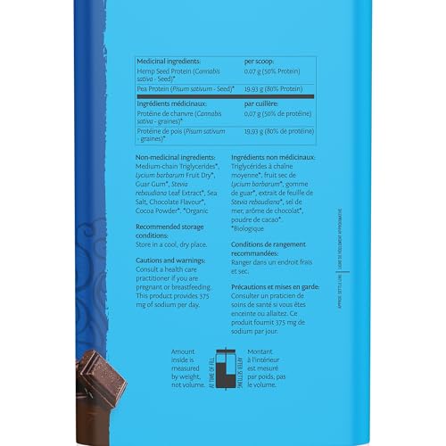 Image of Organic Plant Based Protein Powder | Vegan Organic Protein Powder Chocolate Flavored with BCAA Amino Acids & Hemp Seed Pea Blend | Non-GMO Soy Dairy Filler & Gluten Free (Chocolate, 30 Servings)