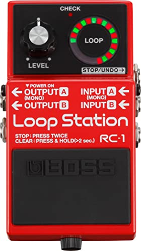 Image of Boss RC-1 Loop Station | Bundle with Gearlux Instrument Cable, Patch Cable, and Picks