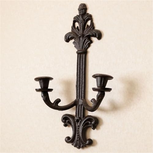 Appliques à bougies en fonte de fer forgé au design artistique et noble - 2