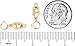 3 PACK 14K Gold-Filled 4.5mm Magnetic Clasp Converter For Necklaces/Anklet/ Bracelets w/ 5mm Spring Ring Clasp