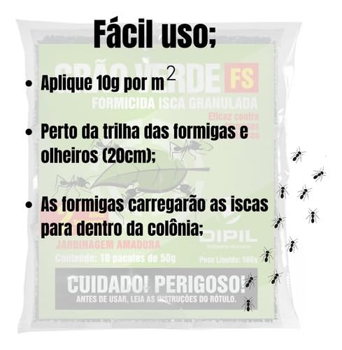 ISCA GRANULADA De Formiga Cortadeira Saúva De Jardim 5kg