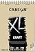 Produktbild Canson 400039141 XL Kraft gerippt Skizzenblock, 90 g/qm, 60 Blatt pro Block "Spirale an der kurzen Seite ", 210 x 309 mm, hellbraun