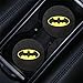 Bat Man 2Pcs Car Cup Holder Coasters for Marvel Fans, The Bat Man Car Coasters for Car Cup Holder Insert,Silicone Non-Slip Car Cup Mat, 2.75 Inch