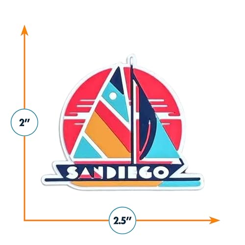 Imán de Refrigerador Vagabond Heart San Diego PVC miniatura 3