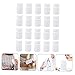 DECOMELODY 30Pcs Portable Capsule Containers Moistproof Pill Holders for Vitamins Medicine Solid Storage Bottles for Travel Daily Use Durable and Secure