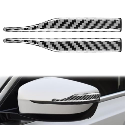 UEIOAVL - UEIOAVL Personnalisation de l'auto, Lot de 2 autocollants de rétroviseur pour pare-chocs film de protection universel en fibre de carbone pour bord de porte rétroviseur de voiture