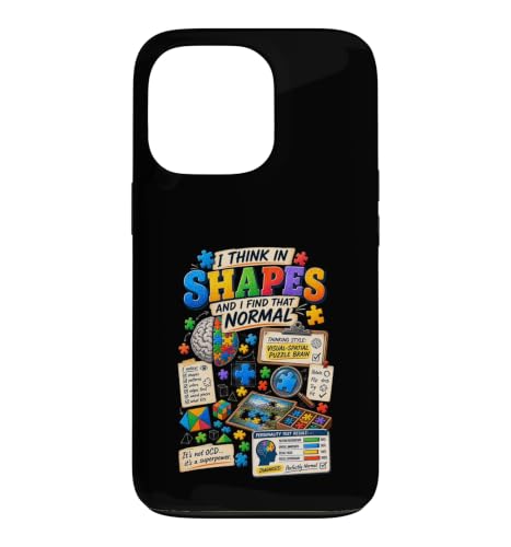 I Think In Shapes Puzzler Puzzle Shirt �X�}�z�P�[�X iPhone 13 Pro �p