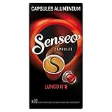 Senseo Capsules Lungo N°6 10 Capsules en Aluminium Compatibles avec les Machines Nespresso 52 g