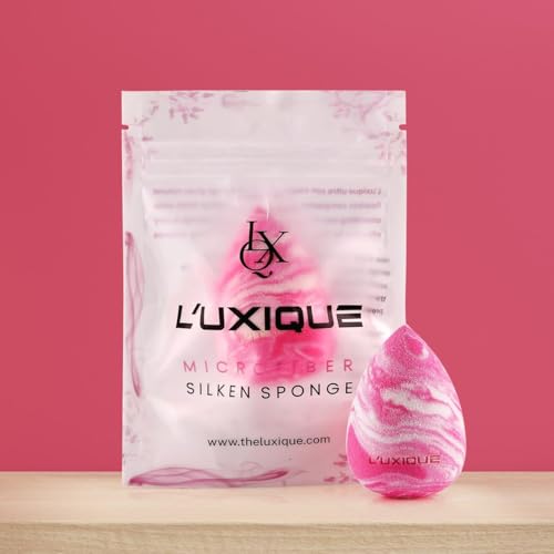 Image of Luxe Beauty Blender Pink | Latex-Free Makeup Sponge for Foundation, Concealer, and Blending | Unisex Beauty Tool for Smooth Finish | Soft, Reusable Sponge Applicator