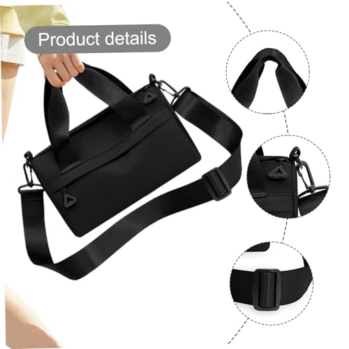 Small Gym Bag 9.5x4.7x5.5 Inch Nylon Mini Duffle Bag, Waterproof Handheld Shoulder Gym Duffle with Adjustable Strap Lightweight Zipper Mini for Women & Men2