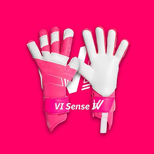 Iileven Soccer Goalkeeper Gloves, Superior Grip Palms, Pink Football Gloves, Colorful Soccer Equipment, Sports For Men & Women (Sense Pink) #TOP1