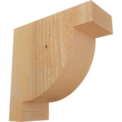 Ekena Millwork COR04X10X10ALP00RDF 4"W x 10"D x 10"H Alpine Rough Sawn Corbel, Douglas Fir