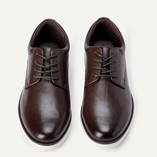 Amazon Essentials Men's Casual Derby Dress Shoes with Padded Collar, Dark Brown, 9 β image 5