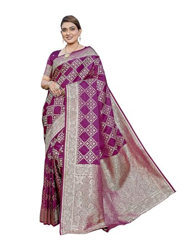 Image of Yashika Women's Pure Kanjivaram Silk Saree Soft Banarasi Style Wedding With Blouse Piece | Saree For Women | New Sari