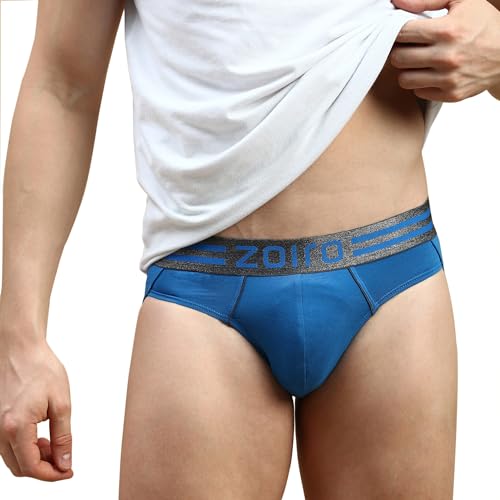 Image of Zoiro Men's Brief | Soft Band | Soft No-Marks Elastic | Breathable Innerwear | Pack of 1 | Color May Vary