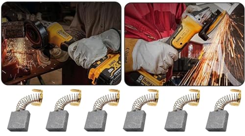 614367-00 0502025007 5140024-30 Carbon Brushes (Carbones Para) Compatible With Dewalt & Ridgid DW713/DW715/DW716/D24000/0502025007/5140024-30/999044/BTS21-D04 Miter Saw (6Pack)