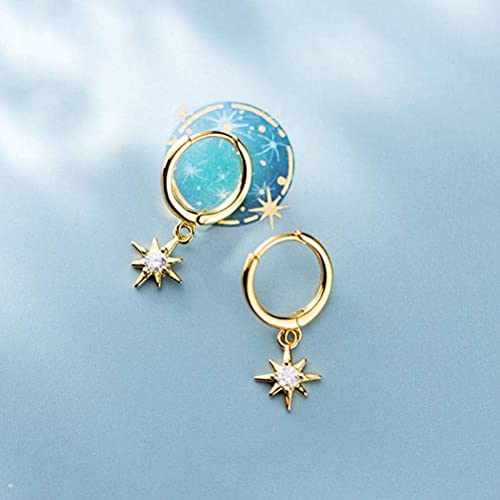 Boucles d'oreilles à diamant pour femme anti-allergie confort
