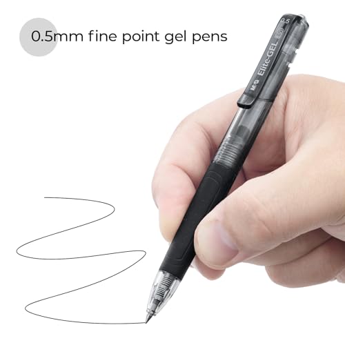M&G Bolígrafos retráctiles de gel 0.5mm 8 unidades miniatura 3
