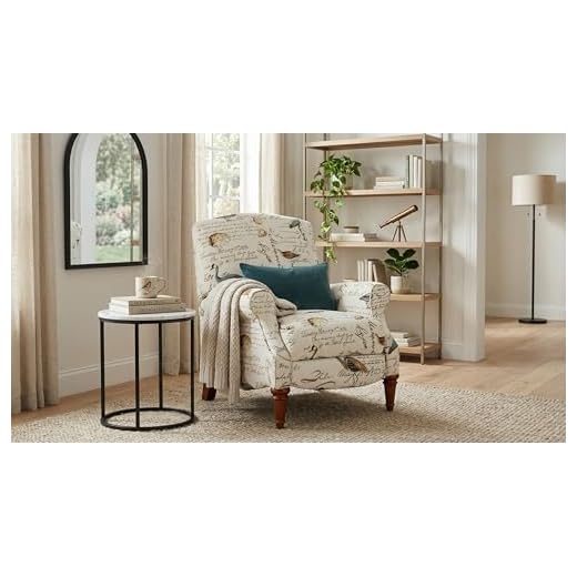 Sunset Trading Accent Recliner, Ivory/Brown/Gray