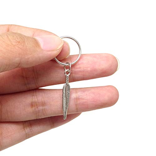 Honbay 40Pcs Antique Silver Coin Leaves Pendant Charms Rings Set Diy Hair Decoration Rings Braid Rings Hair Loop Clips Hair Accessories #TOP3