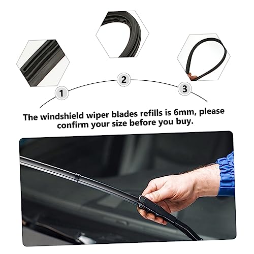 SUPVOX 2Pcs Limpador De Pára-Brisas De Carro Limpador De Pára-Brisa De Osso Tiras De Limpador De Pár