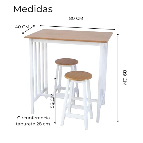 Mejores precios y opiniones de Desayunador 2 sillas Top cinco. 18 Imagen adicional