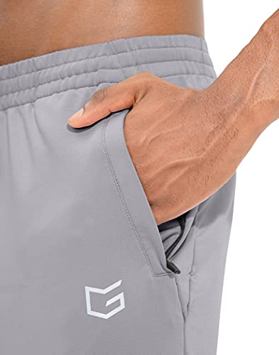 G Gradual Men's Sweatpants With Zipper Pockets Tapered Track Athletic Pants For Men Running, Exercise, Workout (2 Pack: Black/Silver Grey, Xx-Large) #TOP4