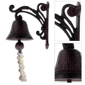 Vintage Cast Iron Dinner Bell Entry Door Bell IndoorOutdoor Metal Decorative Bells Training Dog Bell