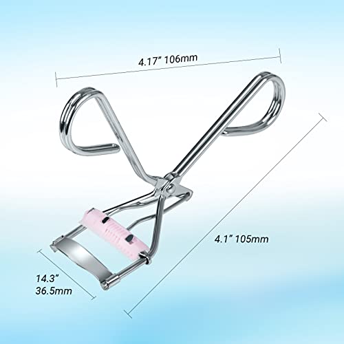 Maexus Stainless Steel Eyelash Curler With Comb Partial Lash Curler False Eyelash Aids Accessory Eyelash Beauty Tools (Silver) #TOP3