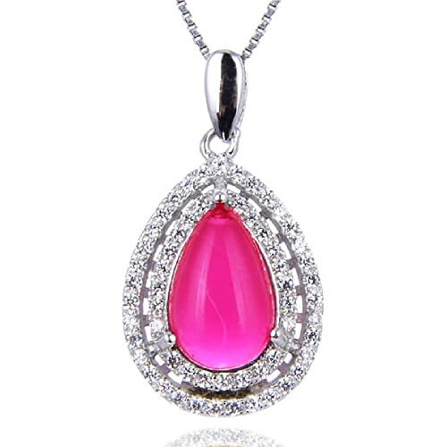 Fashion Crystal 18K Rose Gold Plated 925 Sterling Silver Pendant Necklace for Women Gift Packing J.Rosée Fashion Jewelry JR-1006